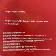 Load image into Gallery viewer, Sex-O-Sonique “I Thought It Was You” 12inch Mix 3 Track 12inch Vinyl