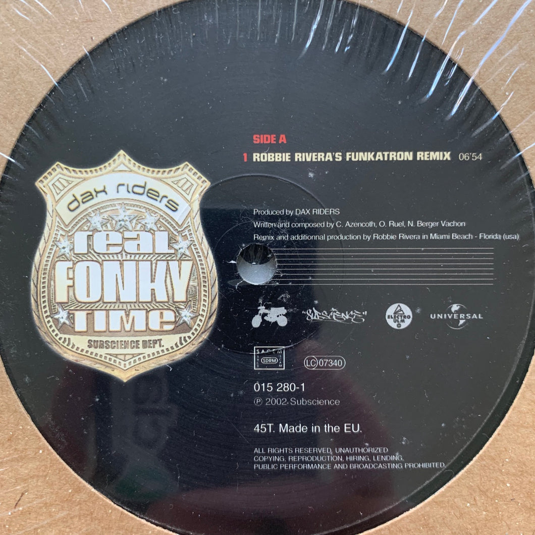 DAX Riders “Real Funky Time” Robbie Rivera Mixes 2 version 12inch Vinyl
