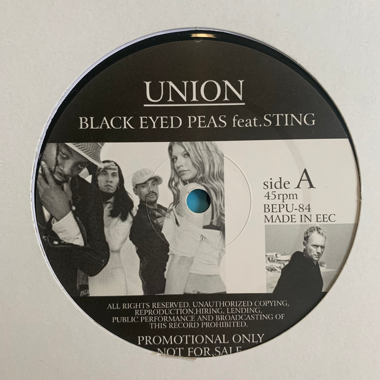 The Black Eyed Peas Feat Sting “Union” / “Dirty Dancing” 3 Track 12inch Vinyl