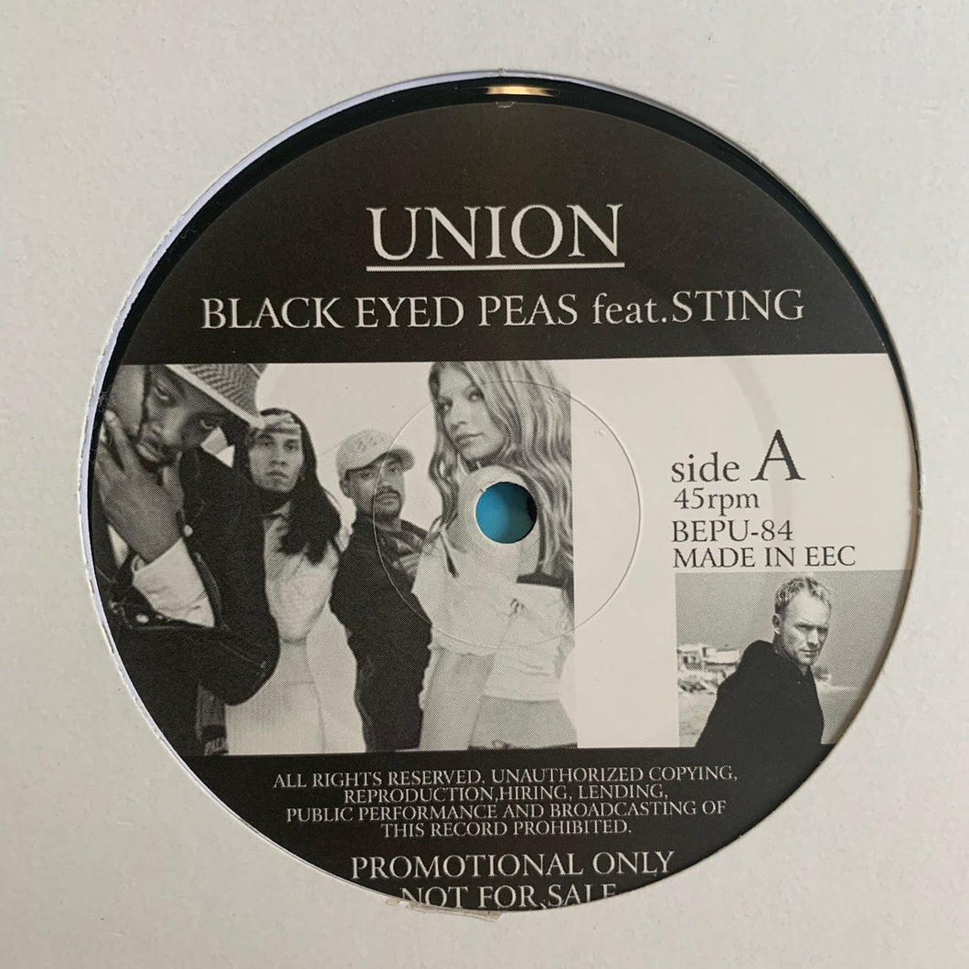 The Black Eyed Peas Feat Sting “Union” / “Dirty Dancing” 3 Track 12inch Vinyl