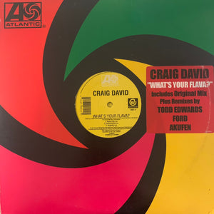 Craig David “What’s Your Flava” 2 x 12inch Vinyl Double Pack,
