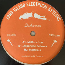 Load image into Gallery viewer, Bookworms “Malfunction” on Long Island Electrical System’s L.I.E.S. Records 3 Track 12inch Vinyl