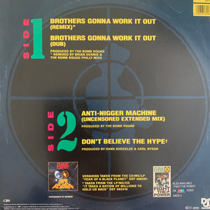 Public Enemy “Brothers Gonna Work It Out” / “Don’t Believe The Hype” 4 Track 12inch Vinyl