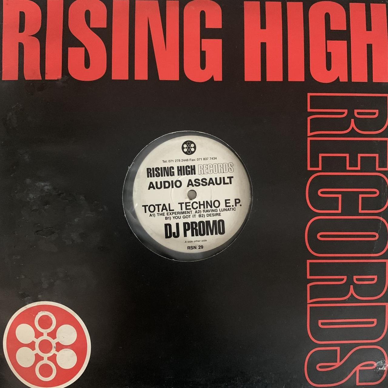 Audio Assault ‘Total Techno EP’ 4 Track 12inch Vinyl Single, Rising High Records