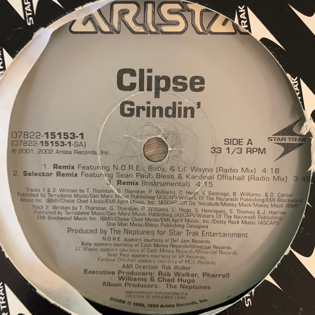 Clipse “Grindin” 5 Version 12inch Vinyl