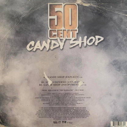 50 Cent “Candy Shop” / “Disco Inferno” 3 Version 12inch Vinyl
