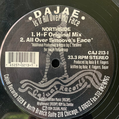 Dajae “It’s All Over My Face” 5 Version 12inch Vinyl