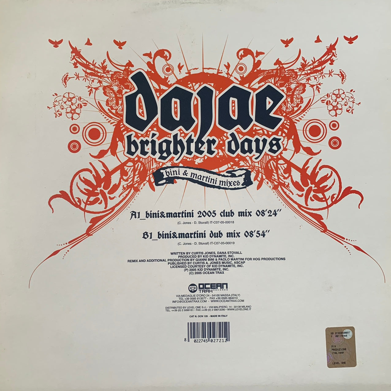 Dajae “Brighter Days” 2 Version 12inch Vinyl
