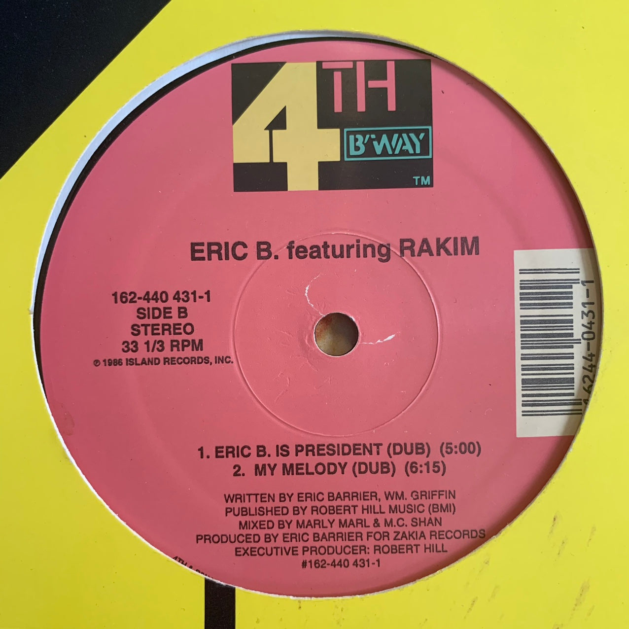 Eric B & Rakim “Eric B is President” / “My Melody” 4 Track 12inch Vinyl