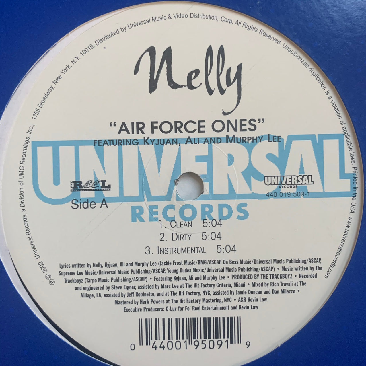 Nelly Feat Kelly Rowland “Dilemma” / “Air Force Ones” 6 Version 12inch Vinyl