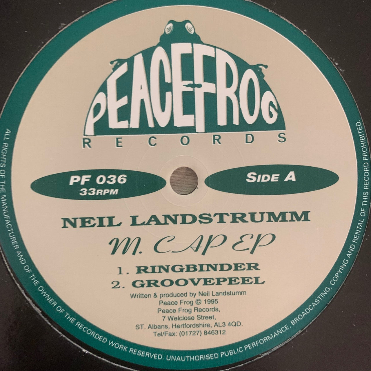 Neil Landstrumm M. Cap Ep “Ringbender” / “Groovepeel” 5 Track 12inch Vinyl