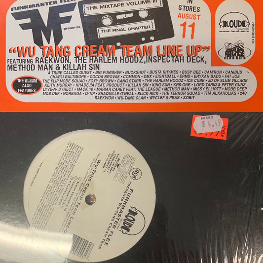 Funkmaster Flex Presents Wu Tang Cream Team line up, 5 Track 12inch Vinyl