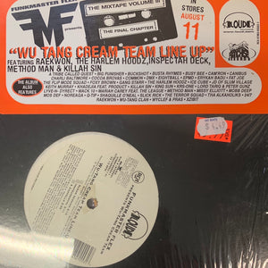 Funkmaster Flex Presents Wu Tang Cream Team line up, 5 Track 12inch Vinyl