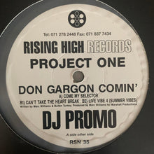 Load image into Gallery viewer, Project One “Don Gargon Comin” 3 Track 12inch Vinyl