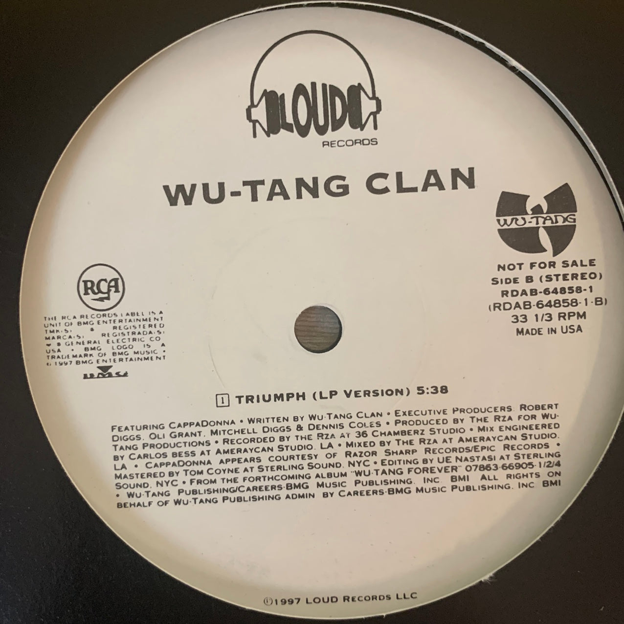 Wu-Tang Clan “Triumph” 3 Version 12inch Vinyl