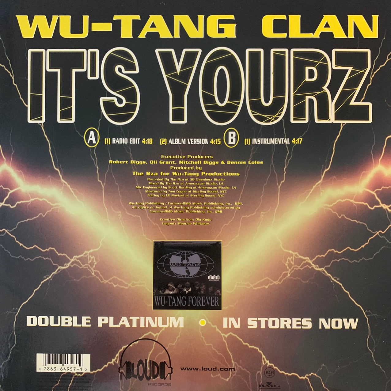 Wu-Tang Clan “It’s Yourz” 3 version 12inch Vinyl