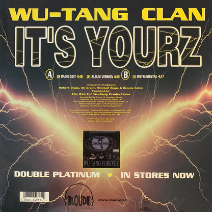 Wu-Tang Clan “It’s Yourz” 3 version 12inch Vinyl