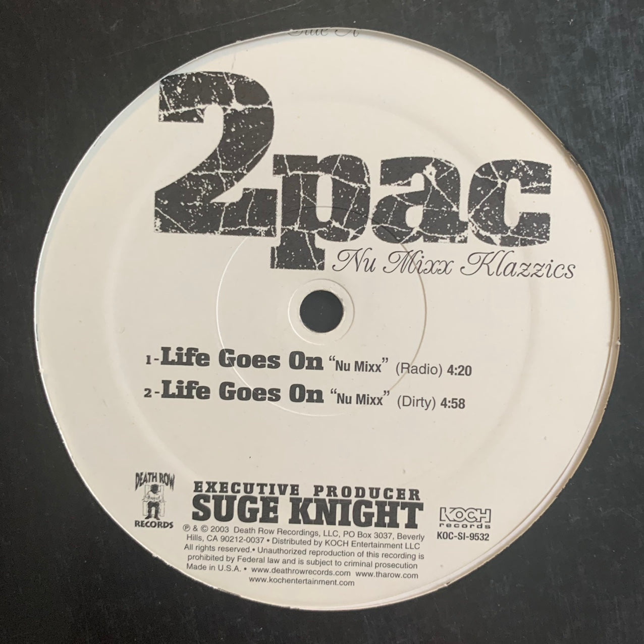 2pac “2 Of Amerikazaz Most Wanted” / “Like Goes on” 4 Version 12inch Vinyl