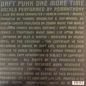 Daft Punk “One More Time” 12inch Vinyl