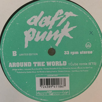 Daft Punk “Around The World” Remixes 2 Track 12inch Vinyl