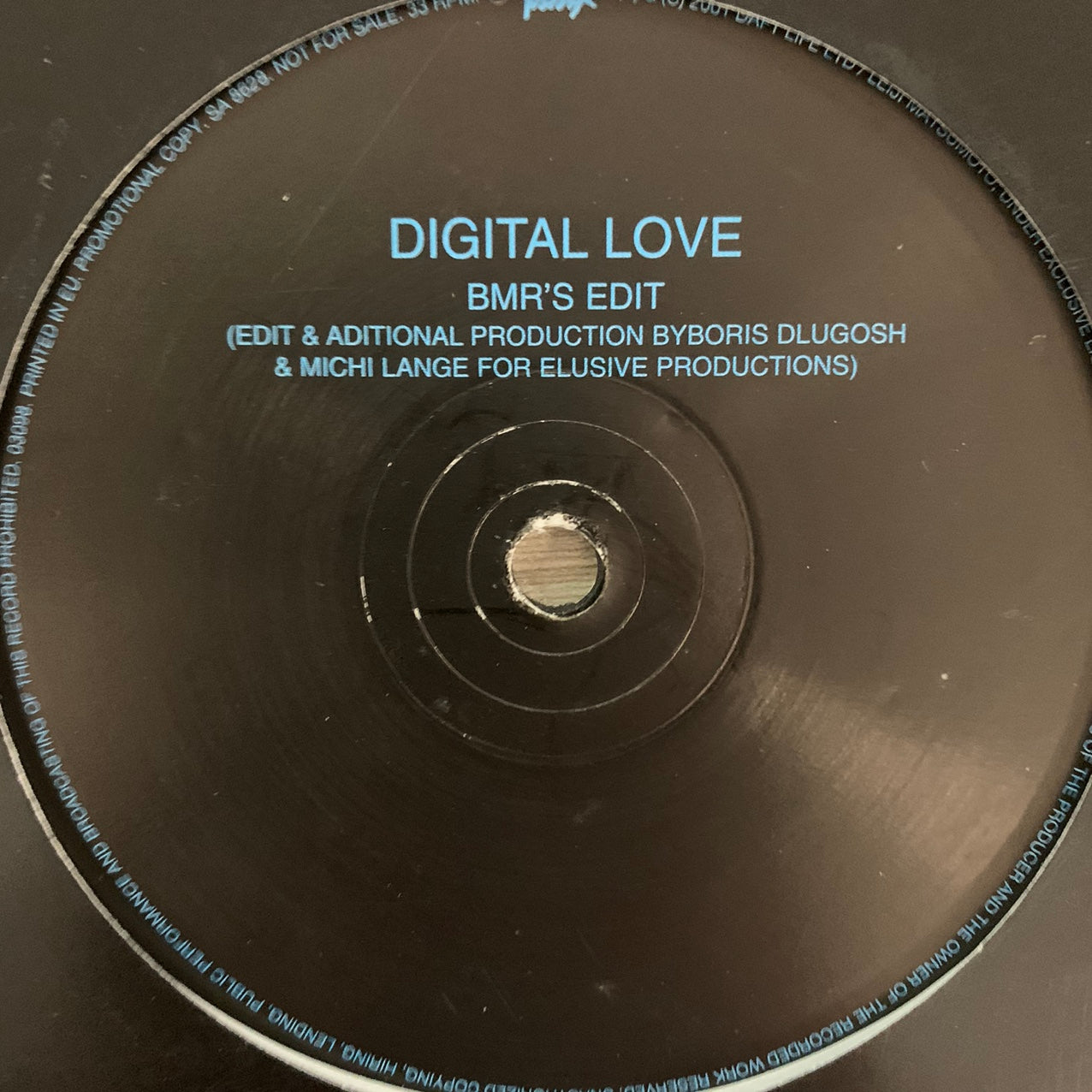 Daft Punk “Digital Love” BMR’s re edit single sided 12inch vinyl