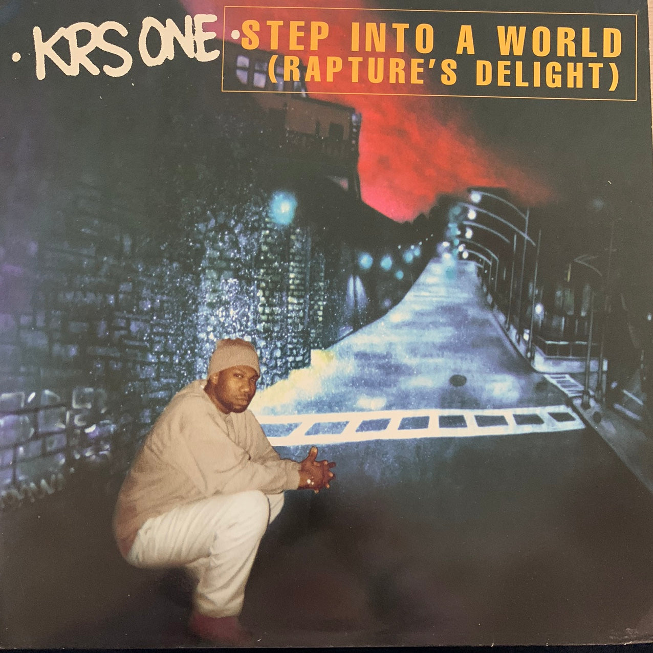 KRS ONE “Step Into A World ( Raptures Delight )” 3 Track 12inch Vinyl