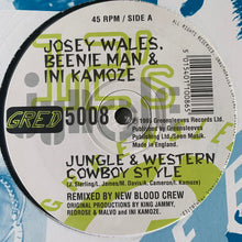 Load image into Gallery viewer, Josey Wales, Beenie Man &amp; Ini Kamoze “Jungle &amp; Western Cowboy Style” / “Build Me 3 Coffins” 2 Track 12inch Vinyl