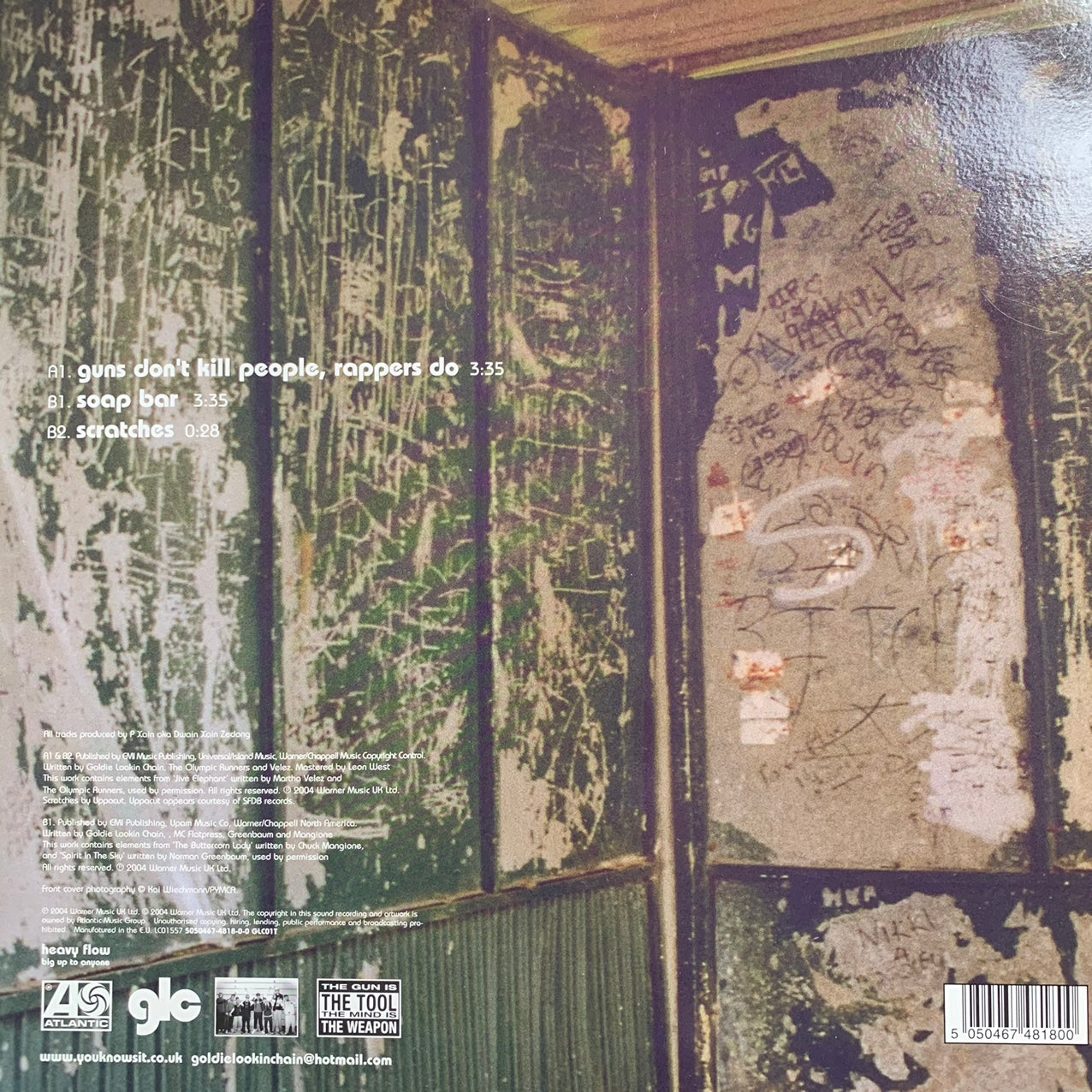 Goldie Lookin Chain “Guns Don’t Kill People. Rappers Do” / “Soap Bar” 3 Track 12inch Vinyl