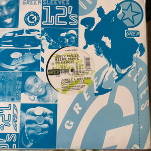 Josey Wales, Beenie Man & Ini Kamoze “Jungle & Western Cowboy Style” / “Build Me 3 Coffins” 2 Track 12inch Vinyl