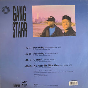 Gang Starr “Positivity” 4 Track 12inch Vinyl