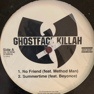 Ghostface Killah Feat Method Man “No No No” / “Summertime” Feat Beyoncé 4 Track 12inch Vinyl