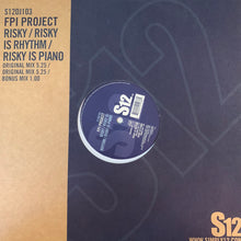 Load image into Gallery viewer, FPI Project “Risky” / “Risky is Rhythm” / “Risky is Piano” 3 Track 12inch Vinyl
