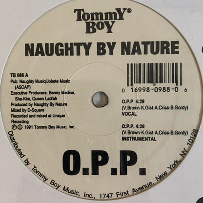 Naughty By Nature “O.P.P.” / “Wickedest Man Alive” 4 Track 12inch Vinyl