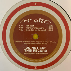 Mr Ozio “Flat Beat” 3 Track 12inch Vinyl