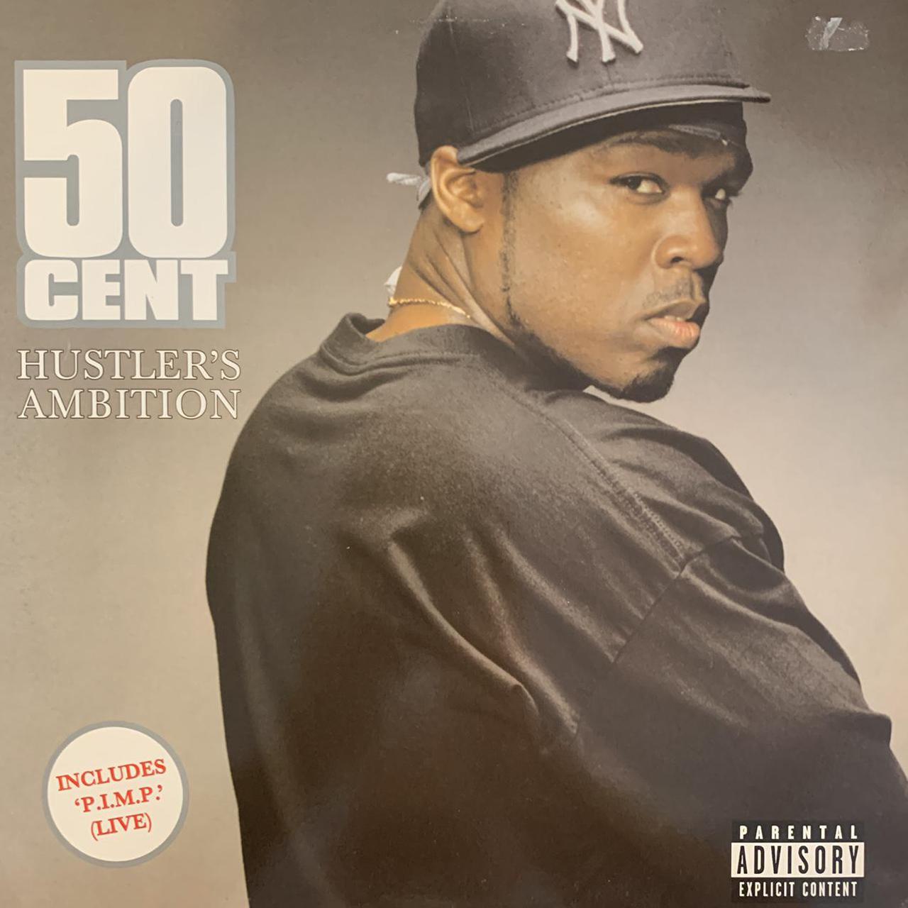 50 Cent “Hustlers Ambition” 3 Track 12inch Vinyl, Featuring Original and Instrumentals plus Live Version of “PIMP"