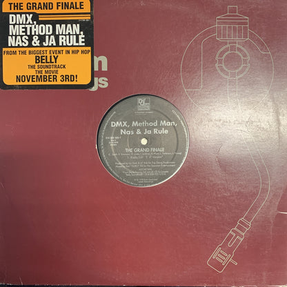 DMX, Method Man, NAS & Ja Rule “The Grand Finale” From the Movie “Belly” 3 Track 12inch Vinyl
