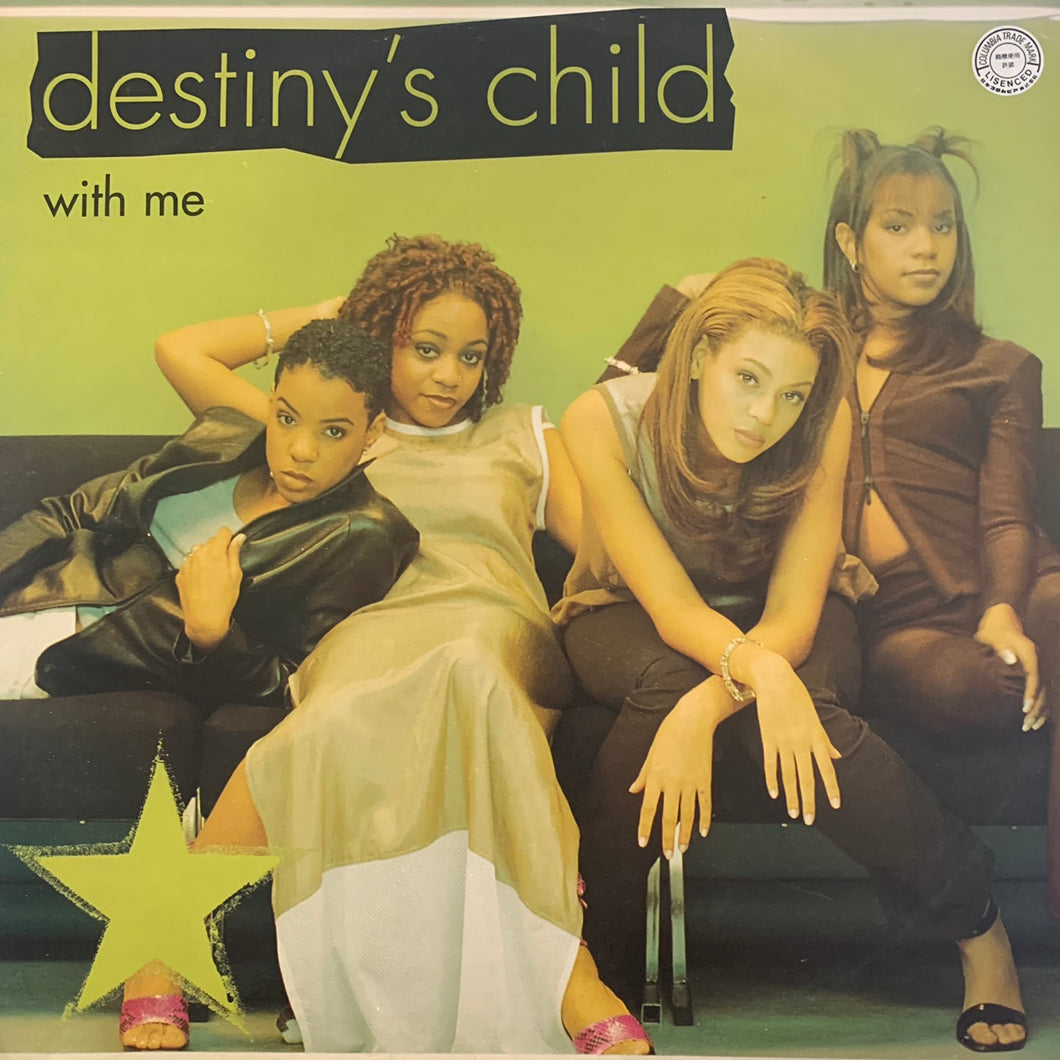 Destiny’s Child “With Me” 7 Version 12inch Vinyl, Featuring Main Mix and Instrumentals