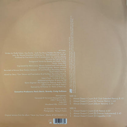 Brandy “Almost Doesn’t Count” 6 Version 12inch Vinyl