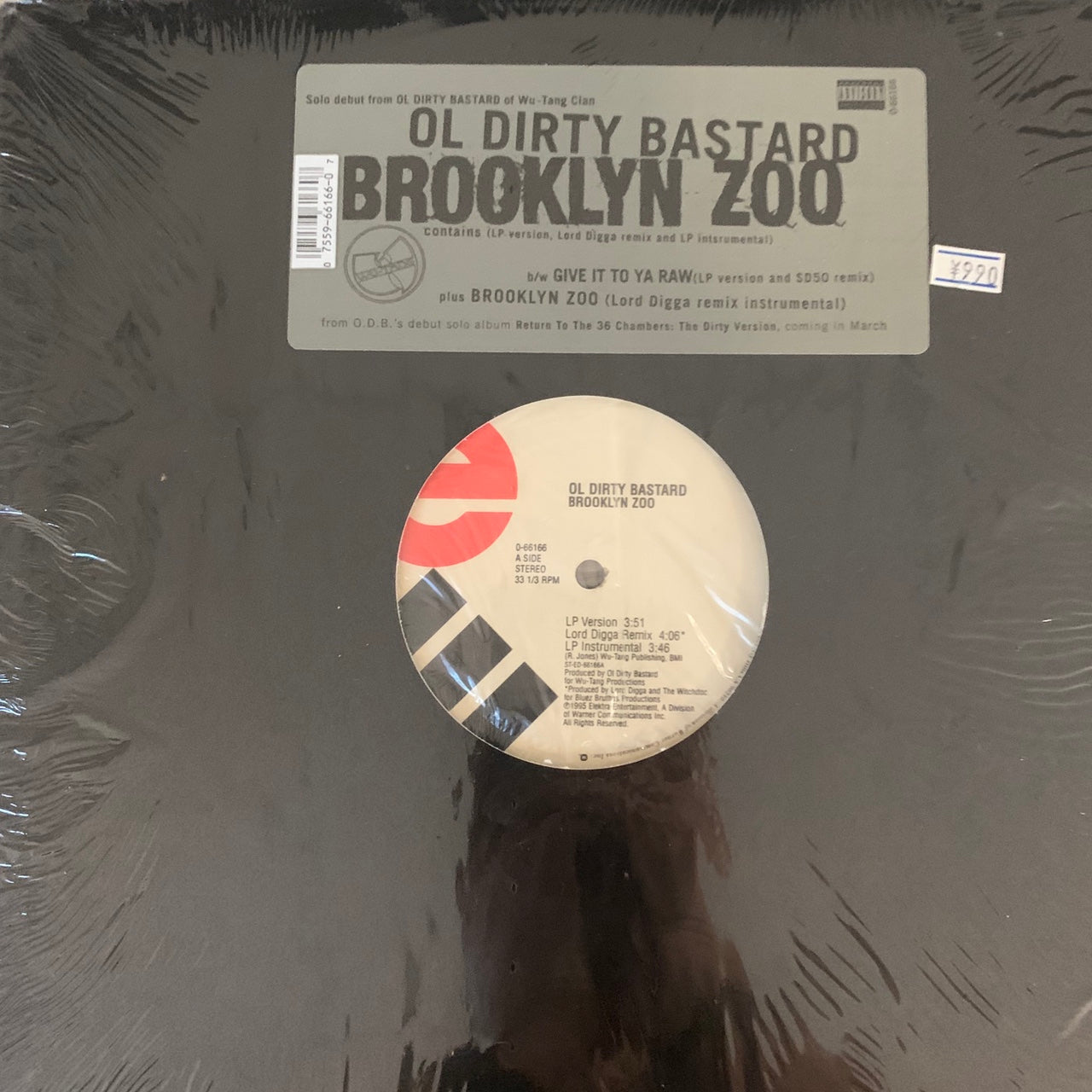 Ol Dirty Bastard “Brooklyn Zoo” 6 Version 12inch Vinyl