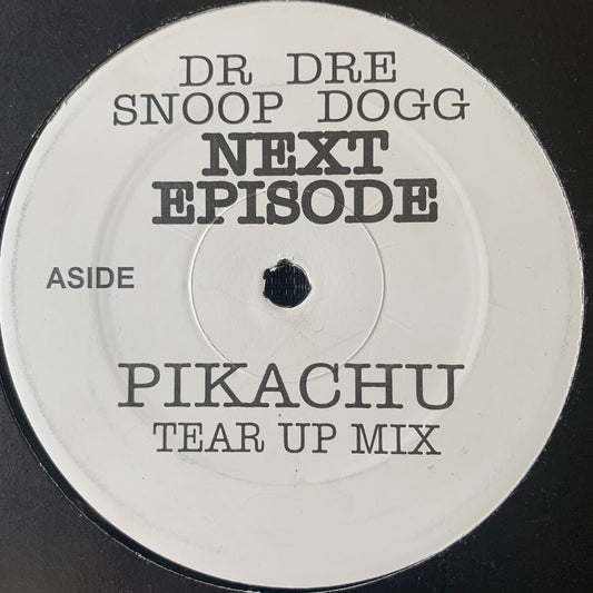 Dr Dre Feat Snoop Dogg “Next Episode” Pikachu Drum N Bass Remix Plus Instrumental 2 Track 12inch Vinyl