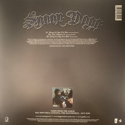 Snoop Dogg Feat Pharrell “Drop It Like Its Hot” 3 Track 12inch Vinyl