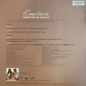 Destiny’s Child “Emotion” 2 X 12inch Double Pack Vinyl, Featuring mixes from The Neptune’s