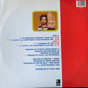 MK “Burning” 4 Version 12inch Vinyl Featuring mixes by Sharam and Klubheads