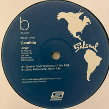 Load image into Gallery viewer, Candido “Jingo” 2 Version 12inch Vinyl Single, Featuring Original David Rodriguez 12” Mix, Shep Pettibone 12” Remix