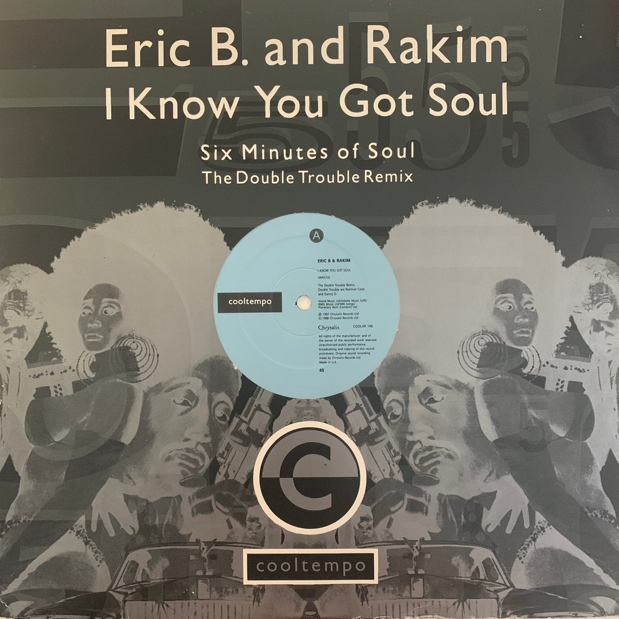 Eric B & Rakim “I know You Got Soul” 3 Track 12inch Vinyl
