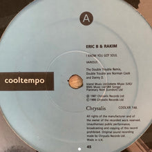 Load image into Gallery viewer, Eric B &amp; Rakim “I know You Got Soul” 3 Track 12inch Vinyl