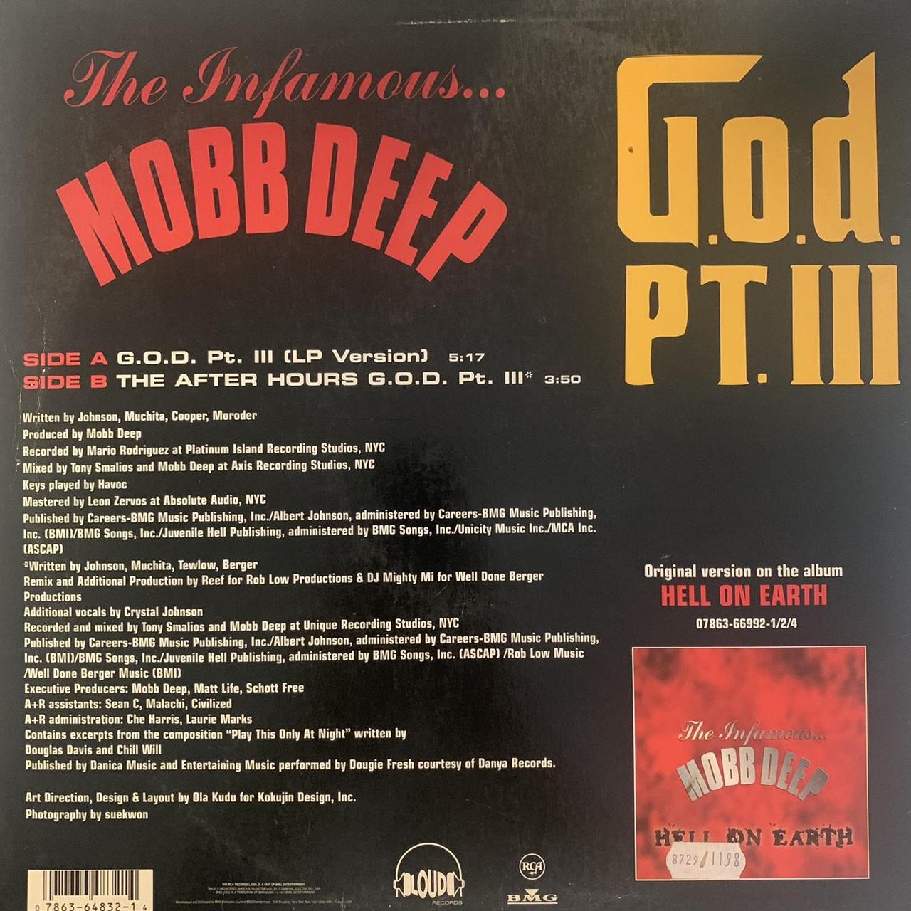 Mobb Deep “GOD PT III” / “The After Hours GOD PT III” 2 Track 12inch Vinyl
