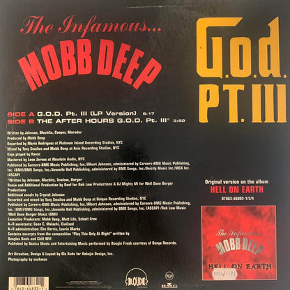Mobb Deep “GOD PT III” / “The After Hours GOD PT III” 2 Track 12inch Vinyl