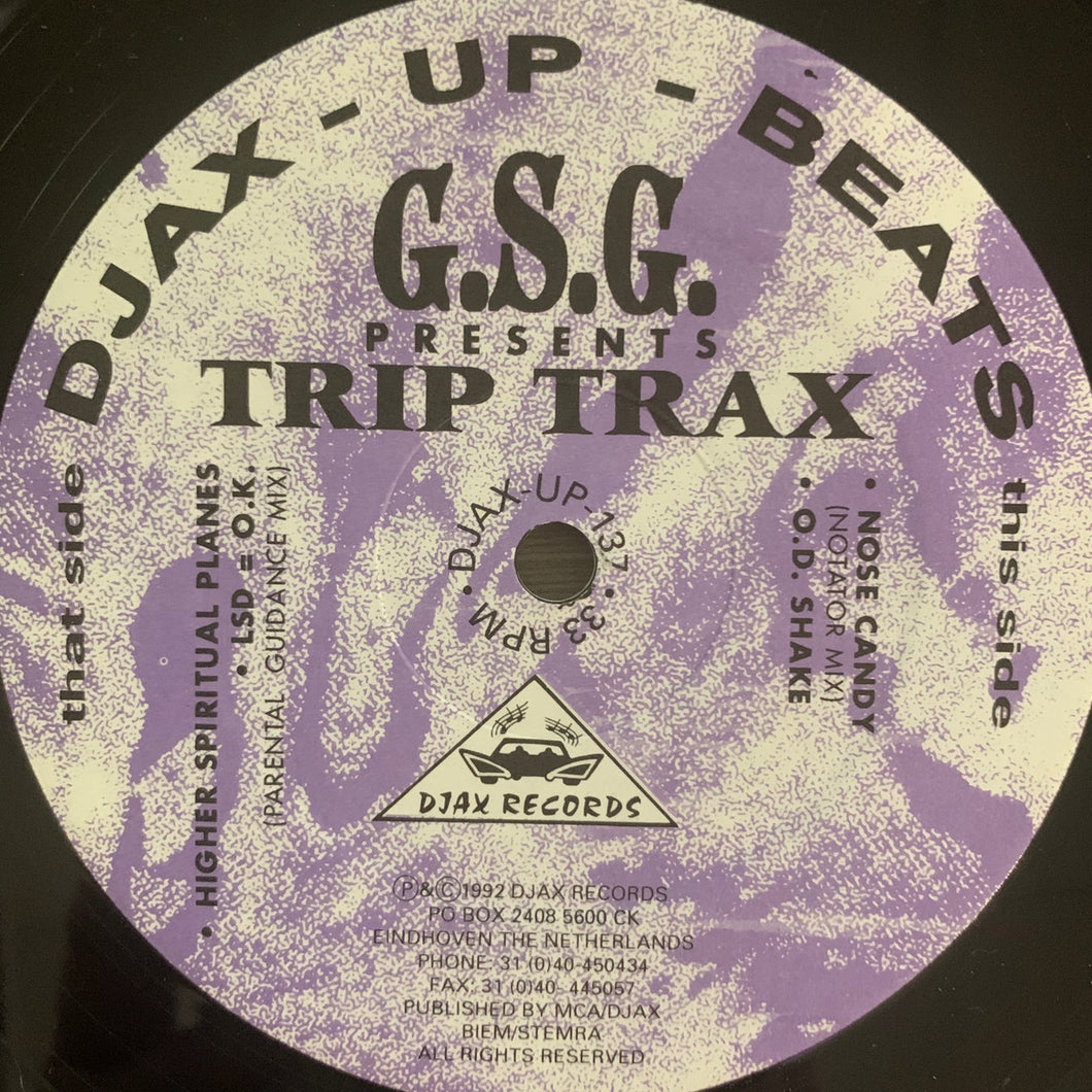 G.S.G. Presents Trip Trax 3 Track 12inch Vinyl