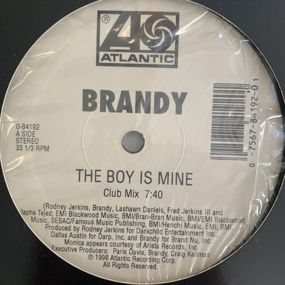 Brandy “The Boy Is Mine” / “Top Of The World” Part 2, 3 Version 12inch Vinyl